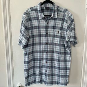 Patagonia Men’s XL A/C Shirt Plaid Organic Cotton Short Sleeve Button Up Shirt